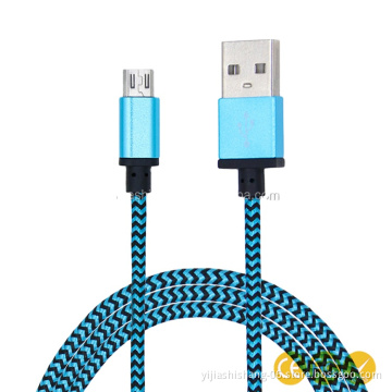 Wholesale mobile phone accessories 8 pin braided cable braided charger cable for iphone 5 6 7